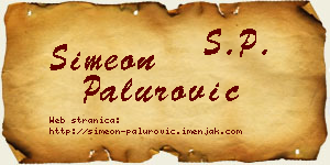 Simeon Palurović vizit kartica